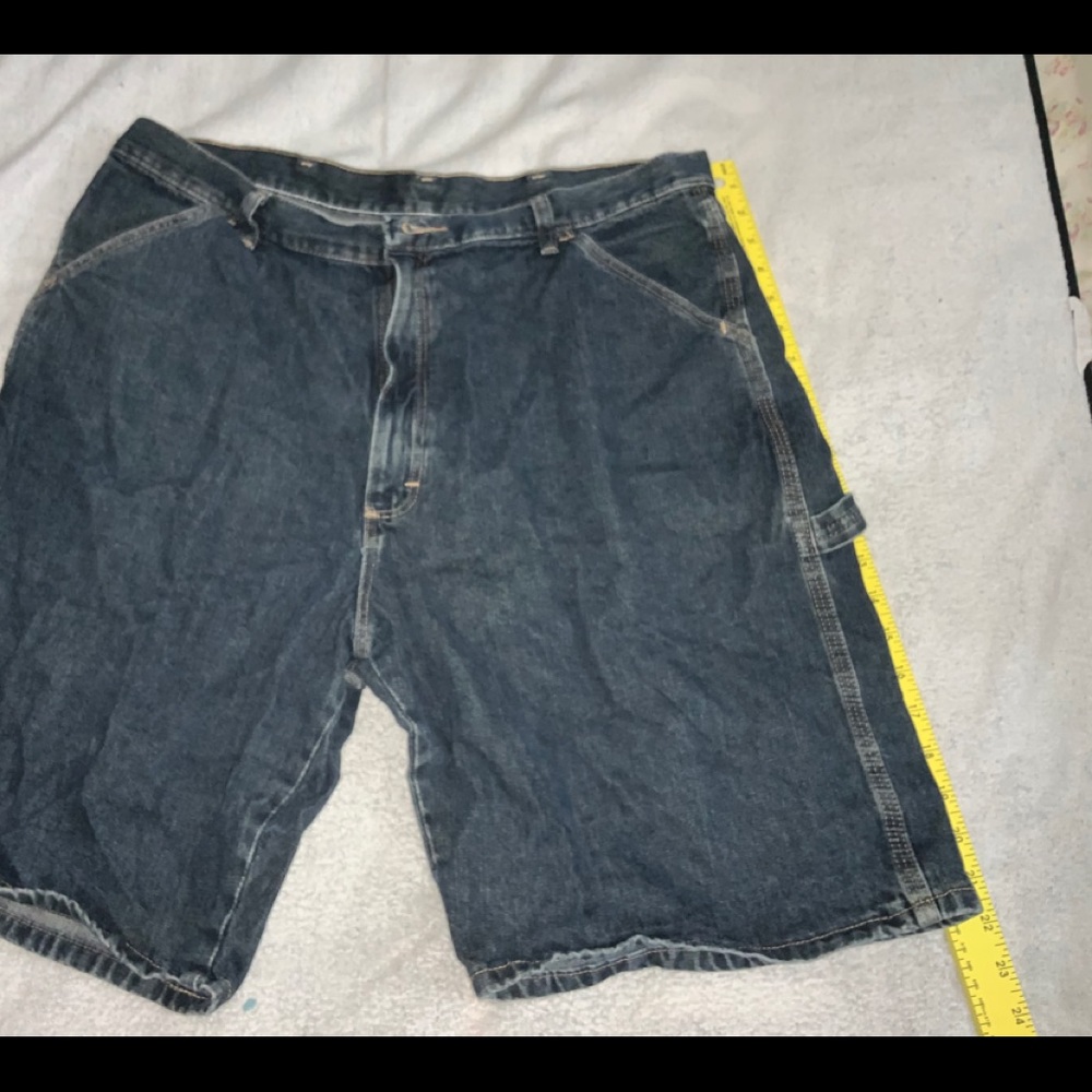 WRANGLER Mens Denim Jean Short Pants W 36 Used EUC
